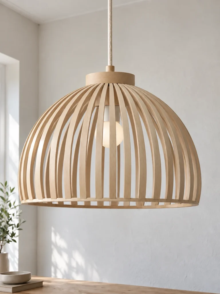 Arc oak pendant