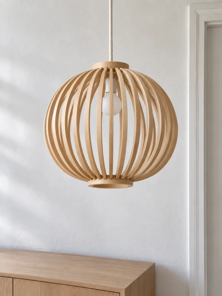 Orbit oak pendant